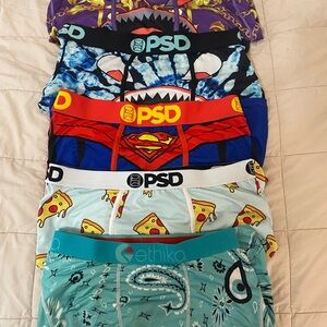 PSD Boxer Briefs - Blue, Red, Yellow, Teal